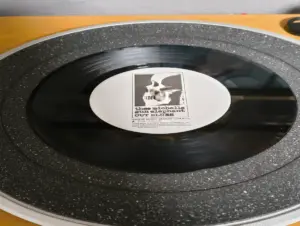 ミッシェルガンエレファントのレコードを再生しているところ