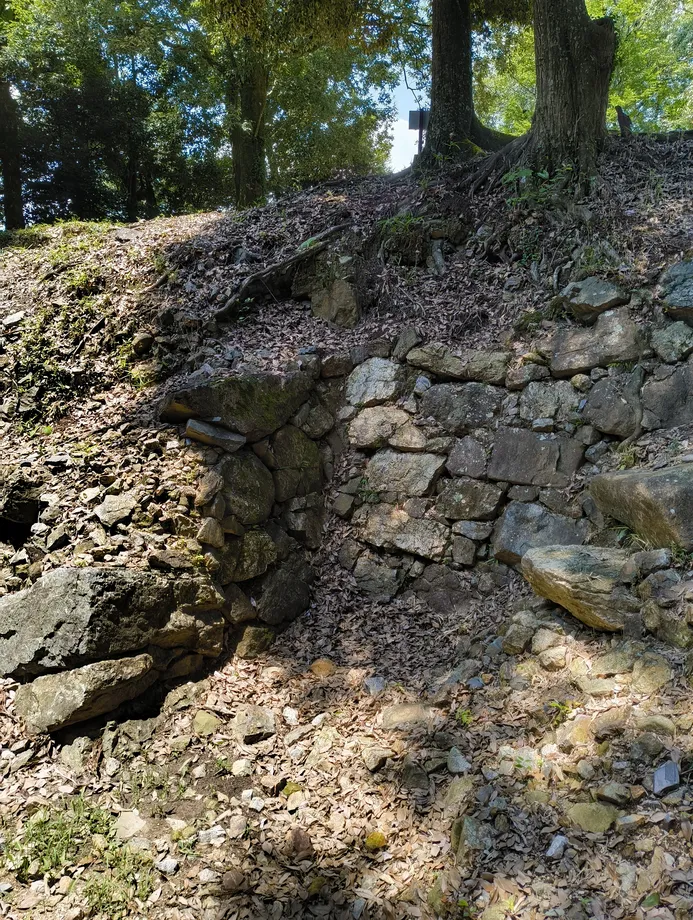 美濃金山城石垣の写真