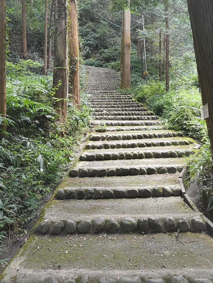 北側駐車場からの登山道