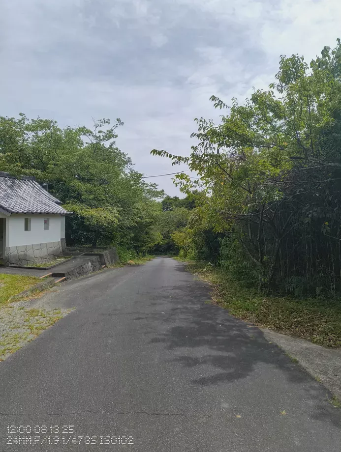 高天神城跡、南側駐車場入口