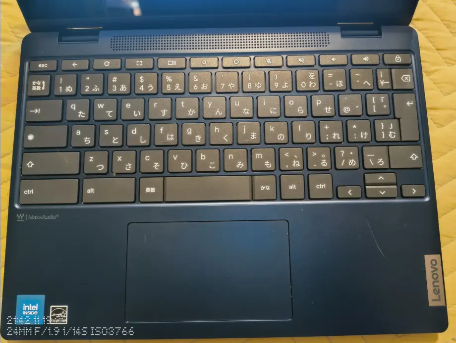 Lenovo IdeaPad Flex 3i Gen8キーボードの写真