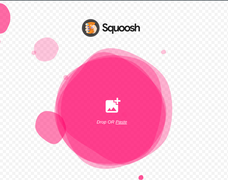 Squooshのサイトスクリーンショット