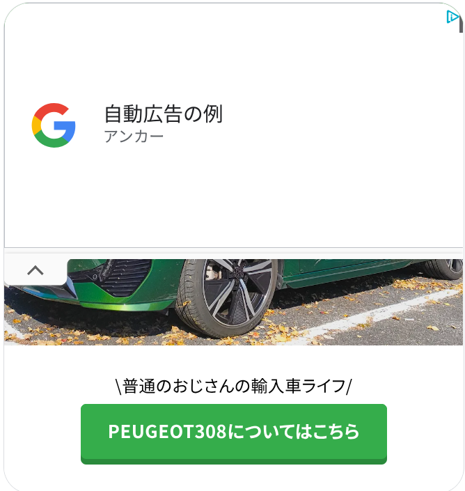 アンカー広告を反映したプレビュー