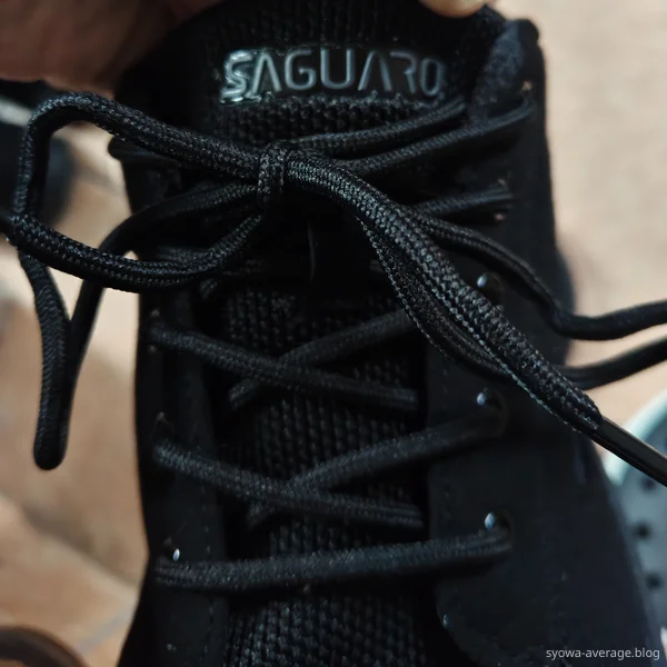 SAGUARO　ベアフットシューズの靴紐。細めです。